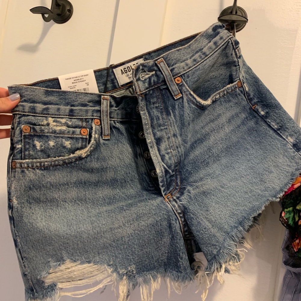 Agolde Parker denim cutoffs